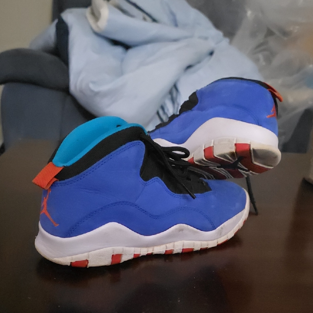 Jordan Big Kids Royal Blue and Black Sneakers